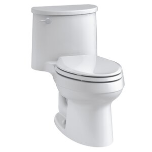 Adair One-Piece Elongated 1.28 GPF Toilet with Aquapiston Flush Technology and Left-Hand Trip Lever