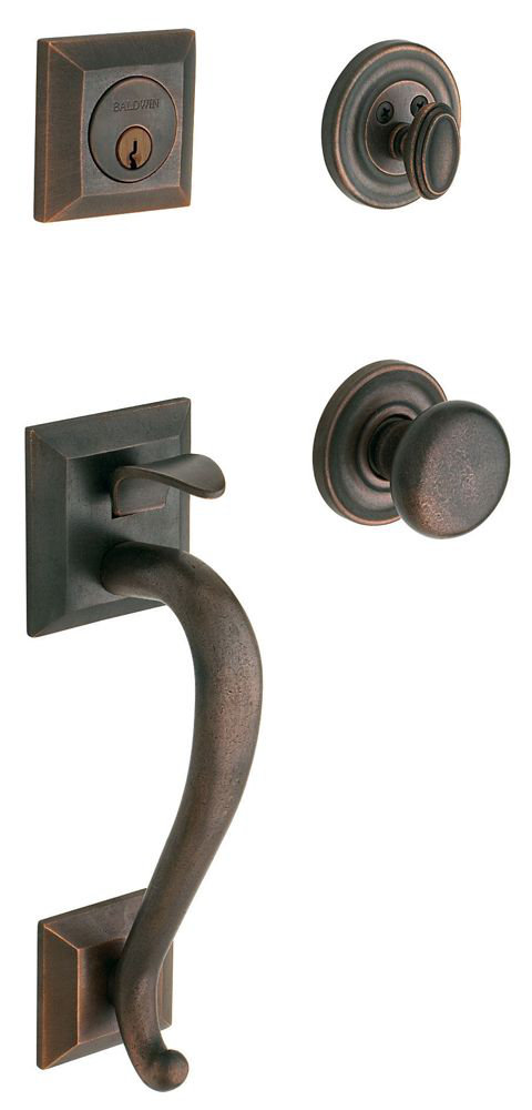 Baldwin Madison Handleset With Double Cylinder Deadbolt And Door