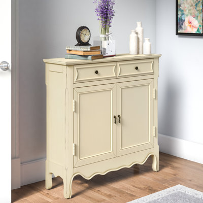 Mauzy 2 Door Accent Cabinet Lark Manor Color: Antique Ivory