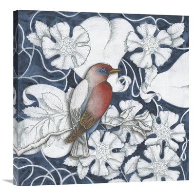 24 x 24 Global Gallery Elyse DeNeige Arts /& Crafts Birds IV Tone Canvas Artwork