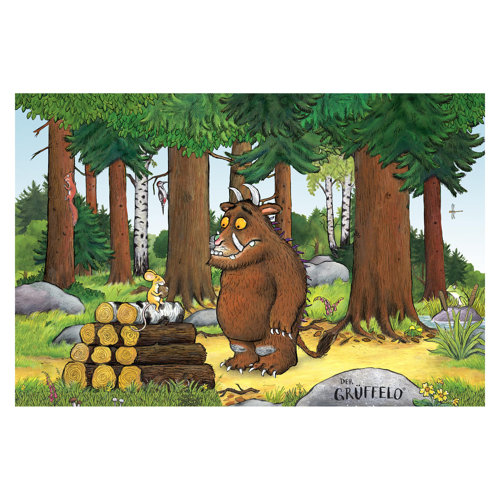 Gruffalo meets the Mouse 1.9m x 2.88m Embossed Matte Peel & Stick Wallpaper Roll East Urban Home