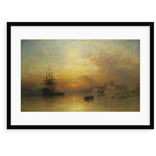 Greenwich Hospital, London Painting Marlow Home Co. Format: Framed Paper, Size: 40 cm H x 50 cm W x 2.3 cm D