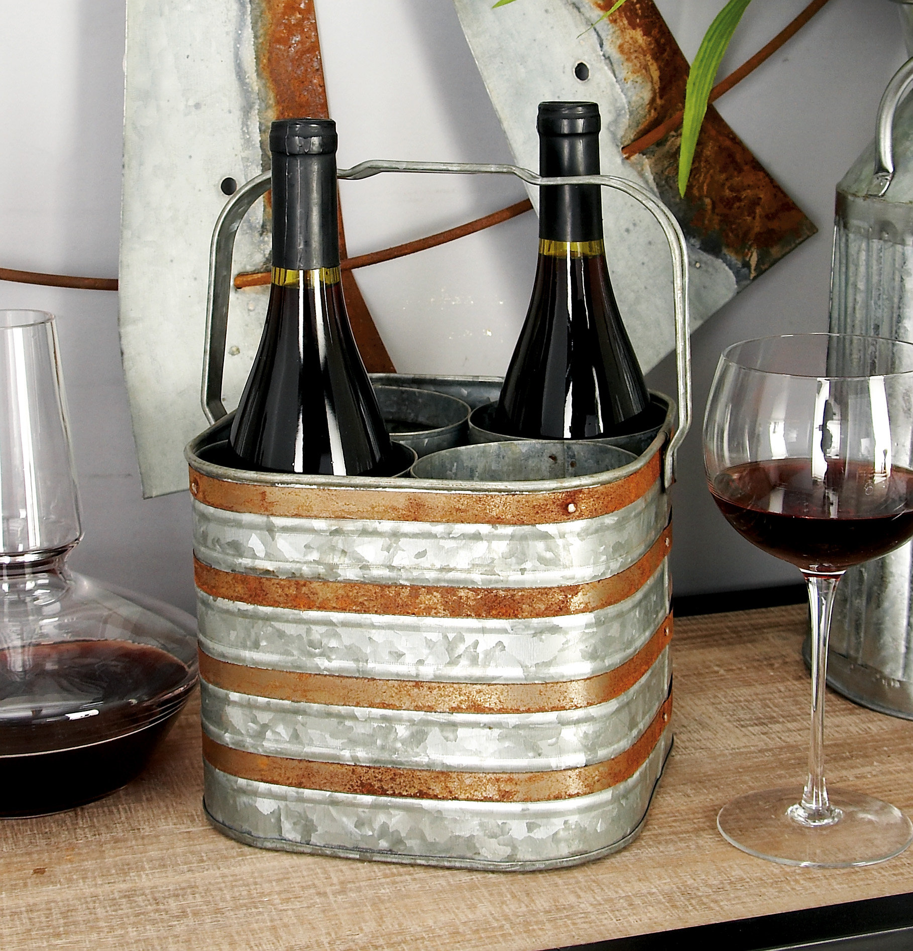 Corum 4 Bottle Tabletop Wine Bottle Rack Reviews Joss Main