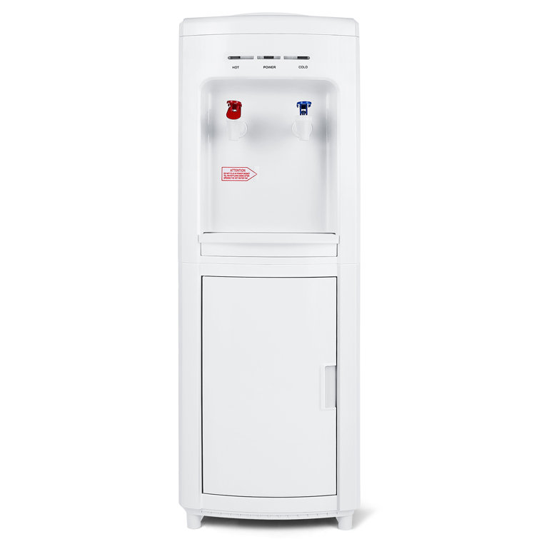 Artist Hand Freestanding Top Loading Electric Water Cooler With Hot And Cold Temperature Options In White Reviews Wayfair