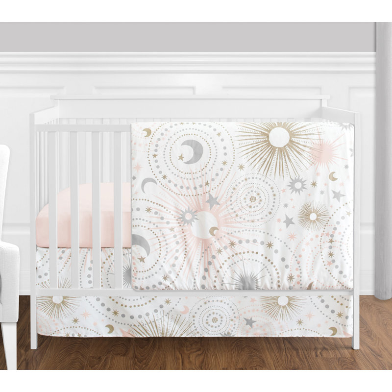 dusty pink crib bedding