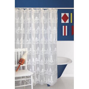 Harbor Lights Polyester Shower Curtain