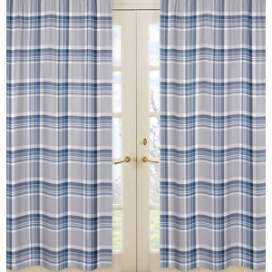 Plaid Curtain Panels (Set of 2)