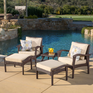 Springboro 5 Piece Deep Seating Group with Cushions