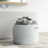 fabric lined storage baskets