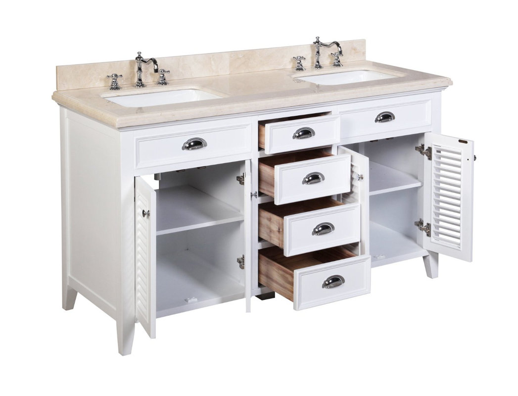 KBC Savannah 60" Double Bathroom Vanity Set & Reviews Wayfair