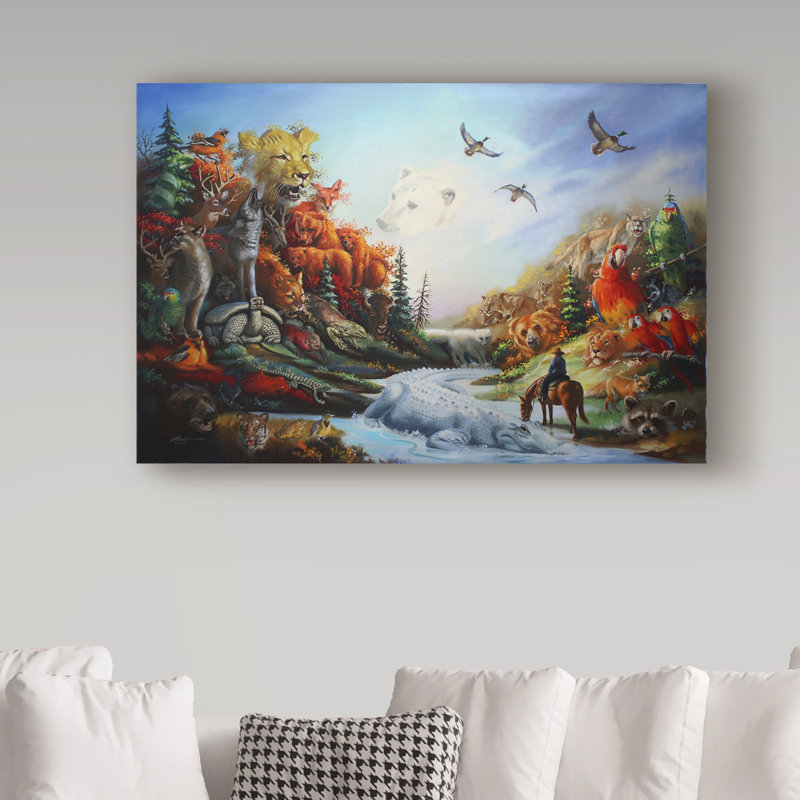 Trademark Art Welcome Home Acrylic Painting Print On Wrapped