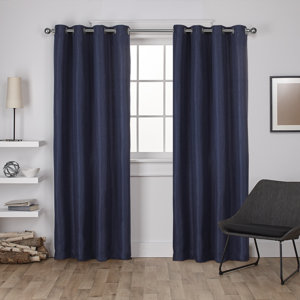 Eglinton Solid Blackout Thermal Grommet Curtain Panels (Set of 2)