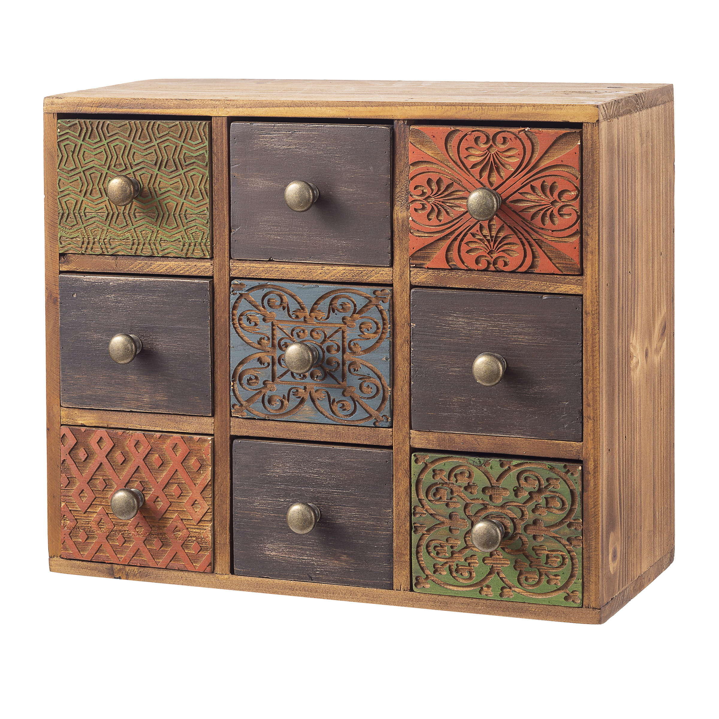 Ophelia Co Wanita Wood 9 Drawer Storage Chest Wayfair