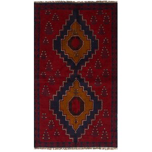 One-of-a-Kind Bethany Hand-Knotted Wool Red Area Rug