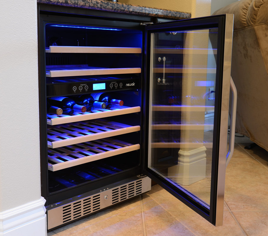 NewAir 46 Bottle Dual Zone Convertible Wine Cooler & Reviews Wayfair
