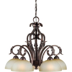 5-Light Shaded Chandelier