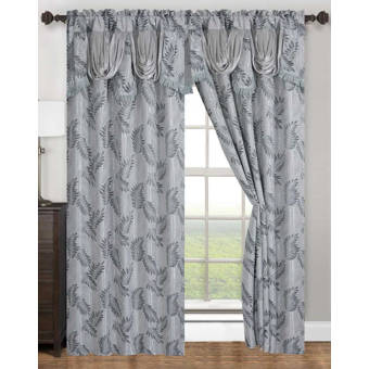 Three Posts Letchworth Ikat Semi Sheer Grommet Single Curtain