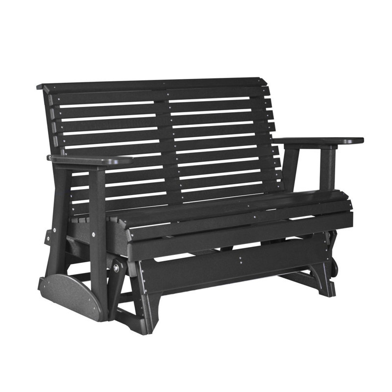 Ebern Designs Shaina Adirondack Glider Bench | Wayfair