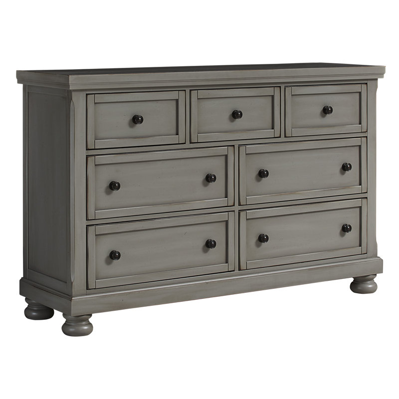 Birch Lane Heritage Calila Triple 7 Drawer Dresser With Mirror