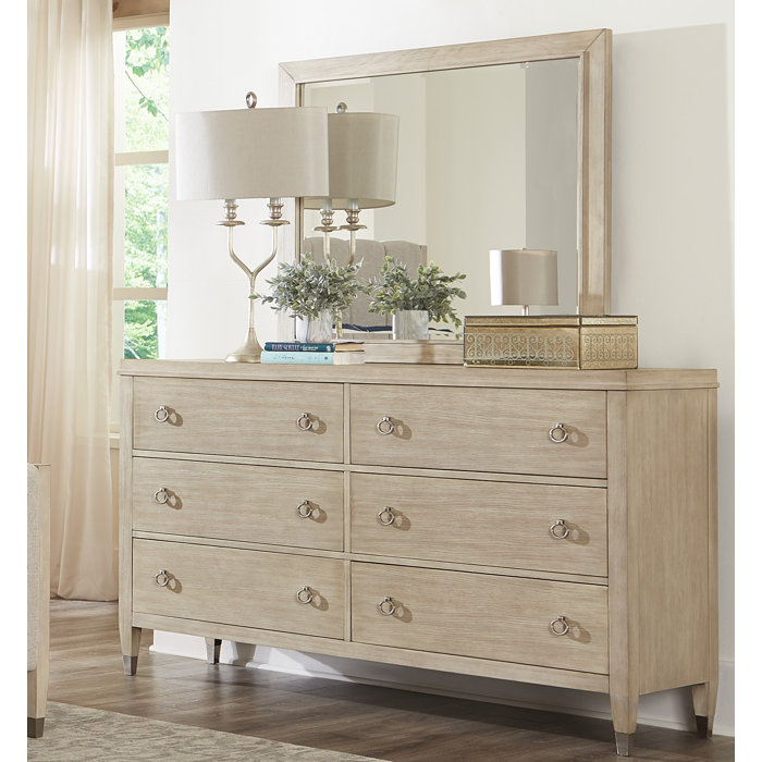Sausalito 6 Drawer Standard Dresser With Mirror Sausalito 6 Drawer Standard Dresser With Mirror