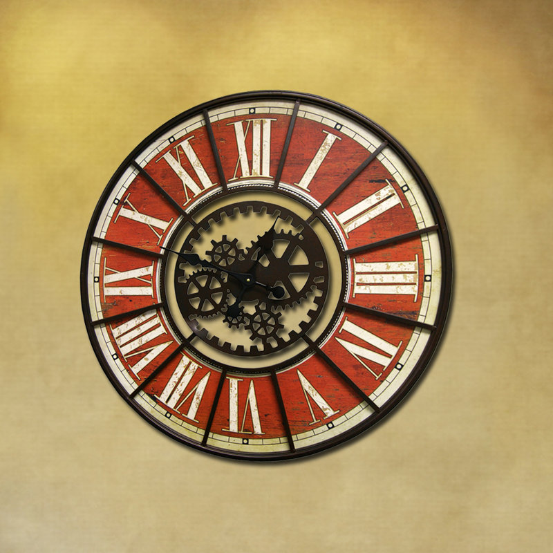 HDC International Round Gears Clock & Reviews Wayfair