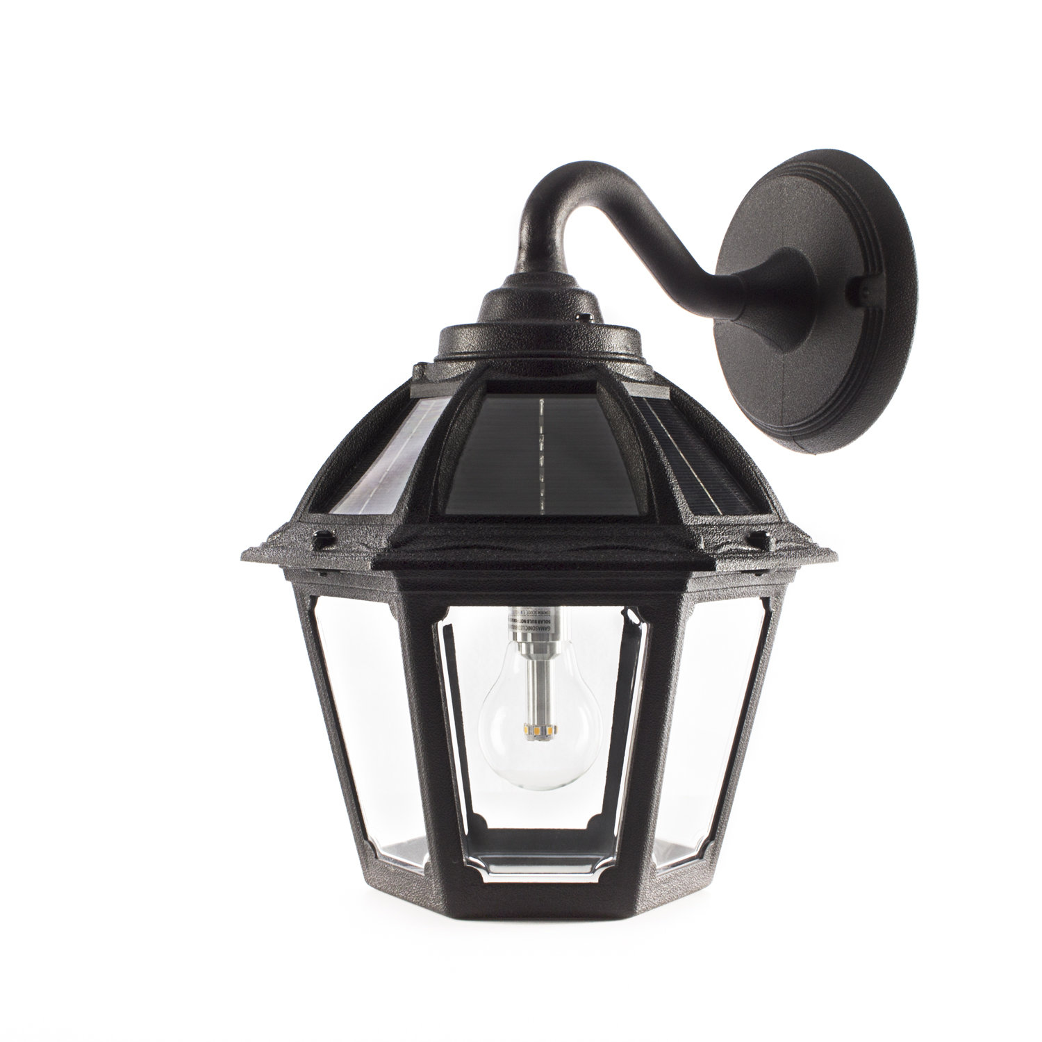 Alcott Hill Rioux Black 1 Bulb Solar Ed Outdoor Barn Light Bulb Solar Ed Outdoor Barn Light