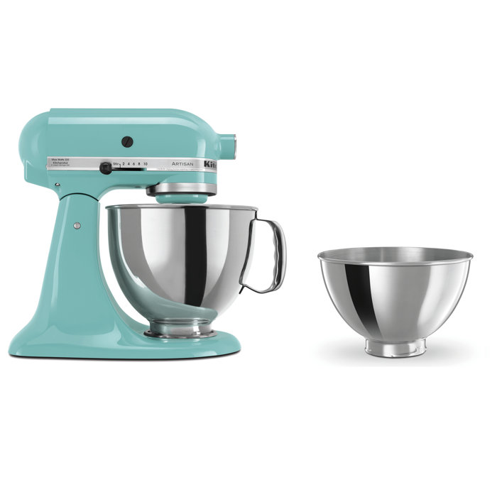 Kitchenaid 5 Qt Artisan Stand Mixer Bundle With Bonus 3 Qt Mixer Bowl Ksm150tb