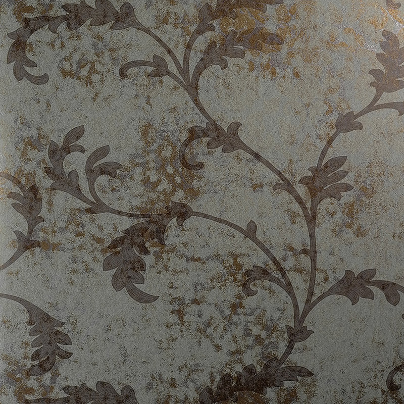 Walls Republic 27 5 X 27 5 Floral Organic Metallic Wallpaper Wayfair