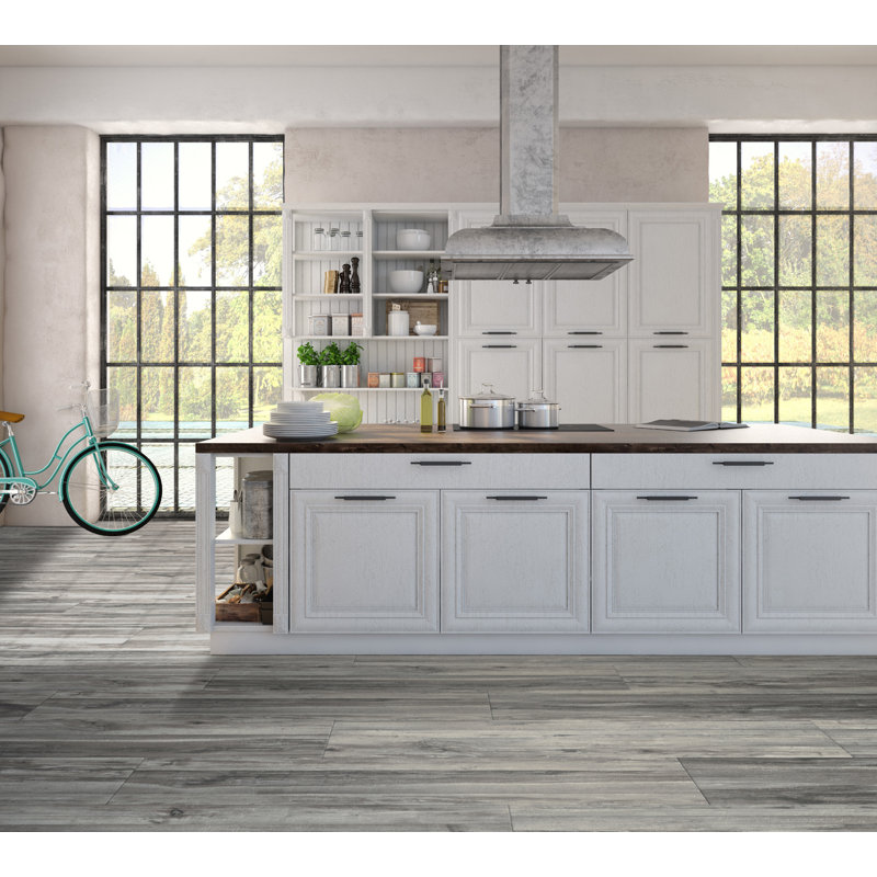 Itona Tile Modern Visual 6 X 24 Porcelain Wood Look Tile In