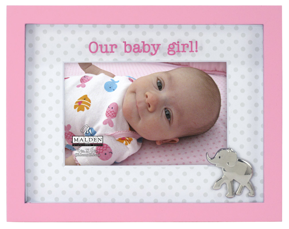 Malden Our Baby Girl Elephant Picture Frame & Reviews Wayfair