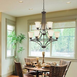 Amee Traditional 9-Light Shaded Chandelier