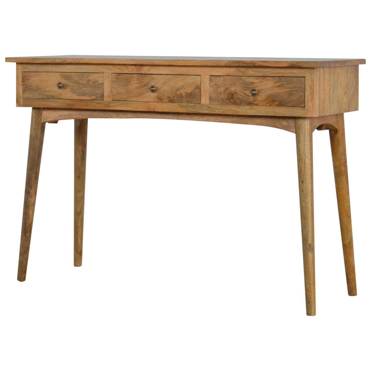 George Oliver Carmelita 3 Drawer Solid Wood Console Table