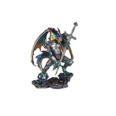 Dragon with Armor and Sword Figurine Trinx