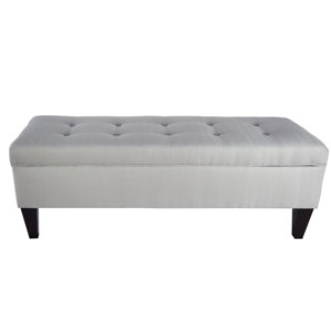 Woodside 10 Buttons Tufted Fabric Storage Bench by Alcott Hill
