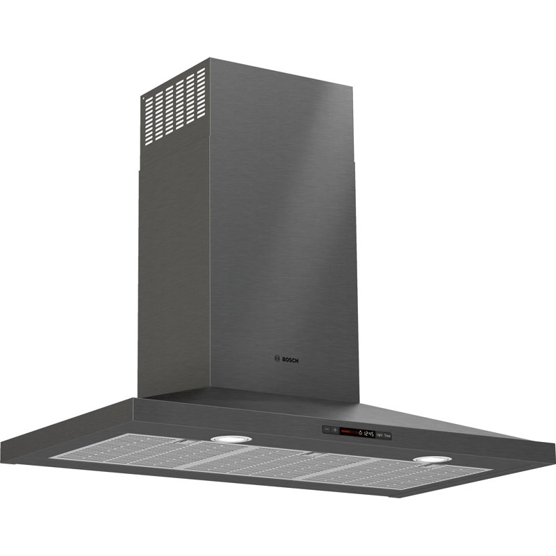 Bosch 36 800 Series 600 Cfm Ducted Wall Mount Range Hood In Black