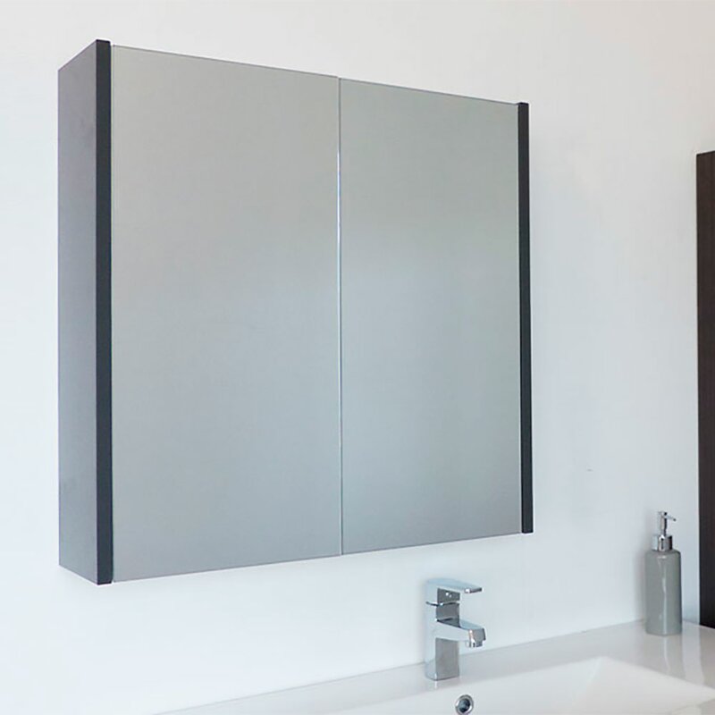 Wrought Studio Caelum Modern Bathroom Mirror 24 X 24 Surface
