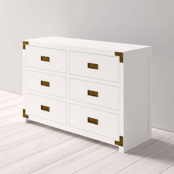 Hudson 6 Drawer Double Dresser Reviews Allmodern