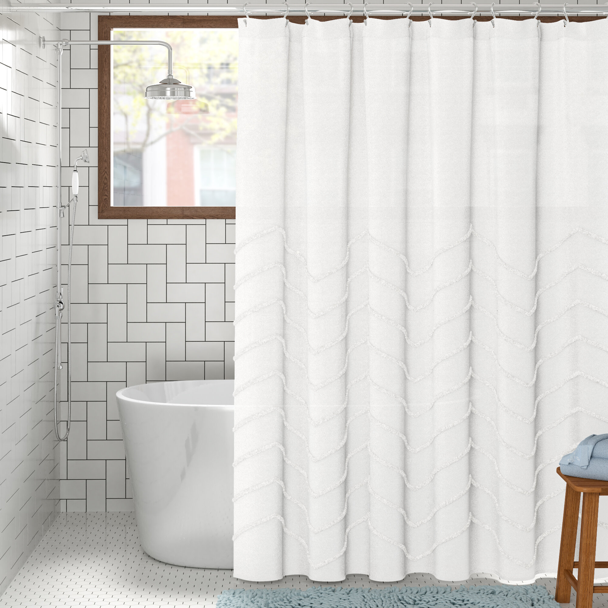 chenille shower curtain