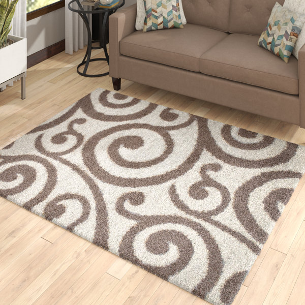Latitude Run Katsikis High Pile Posh Shaggy Ivory Area Rug Wayfair