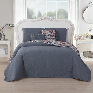 Murier 5 Piece Reversible Quilt Set