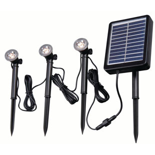 Best Solar 3 Light LED Pathway Light By Wildon Home ® Outdoor Lighting Solar 3 Light LED Pathway Light By Wildon Home ® Outdoor Lighting