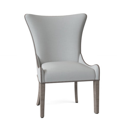 Christine Upholstered Wingback Arm Chair Hekman Body Fabric 2365783 Leg Color Aged Gray Nailhead Detail Dark Nickel Christine Upholstered Wingback Arm Chair Hekman Body Fabric 2365783 Leg Color Aged Gray Nailhead Detail Dark Nickel