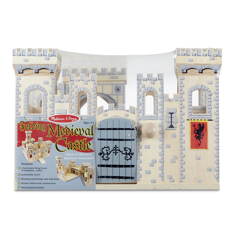 melissa & doug folding medieval castle