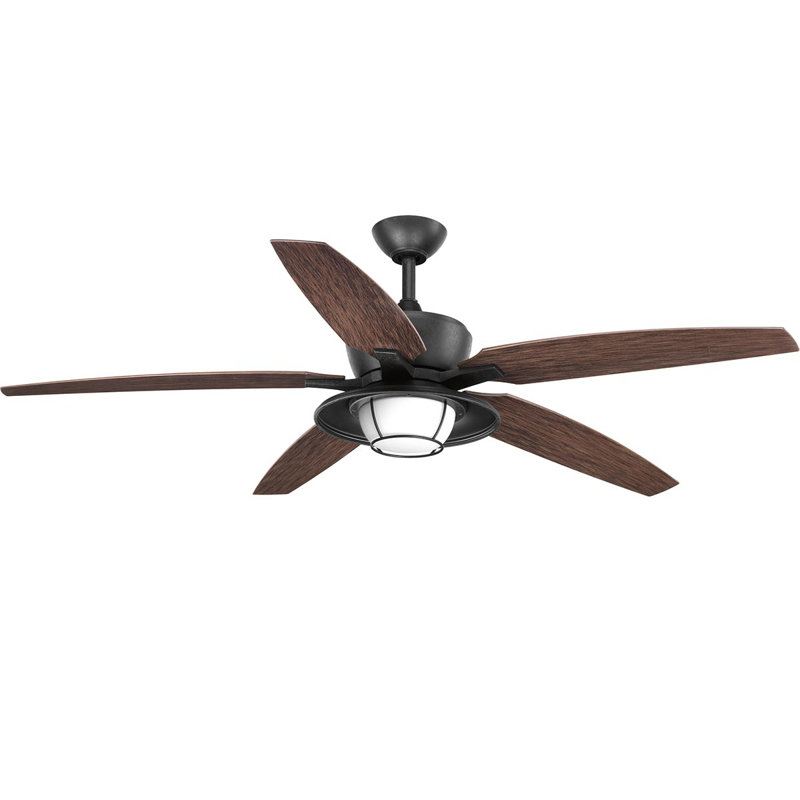 Breakwater Bay 60" Milmont 5 Blade Outdoor LED Ceiling Fan ...