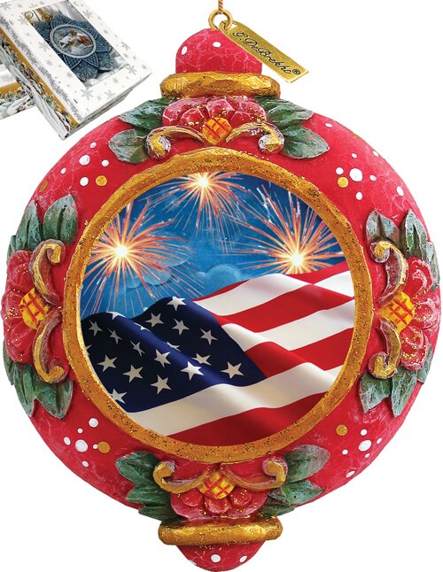 patriotic christmas ornaments