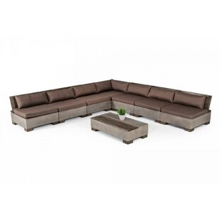 Delaware Outdoor Patio Sectional with Cushions by VIG Furniture