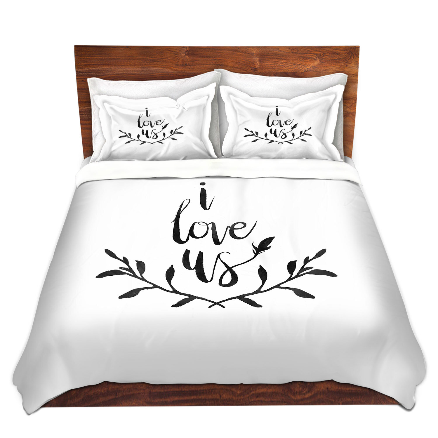 Red Barrel Studio Mayton Zara Martina I Love Us Duvet Cover Set