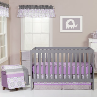 Violet Crib Bedding Wayfair Florence 3 Piece Crib Bedding Set