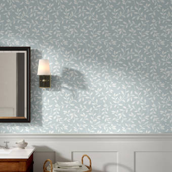 Charlton Home Petworth Leaf Trail 33 L X 20 5 W Wallpaper Roll