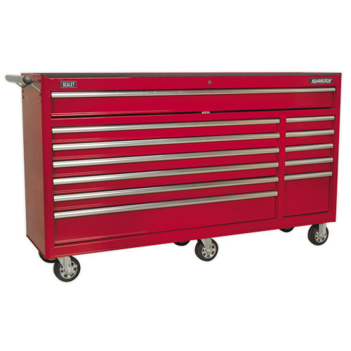 Sealey AP6612 Rollcab 12 Drawer with Ball Bearing Slides Heavy-Duty - Red